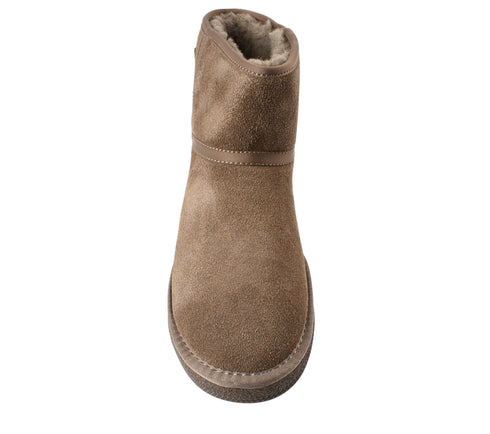 Ghete sport, dama, PASS COLLECTION, M470022C, maro, piele intoarsa